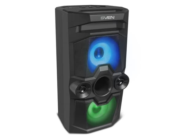 SVEN PS-650, 50 W, 45 - 22000 Hz, Ledning & Trådløs, Bærbar monohøyttaler, Sort, Rotasjon