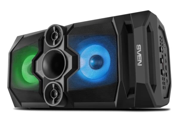 SVEN PS-650, 50 W, 45 - 22000 Hz, Ledning & Trådløs, Bærbar monohøyttaler, Sort, Rotasjon Sort