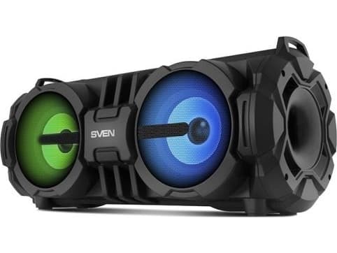 SVEN PS-485, svart, 2x14W (RMS), Bluetooth, FM, USB, Micro SD, LED-display, litiumbatteri, SV-017408