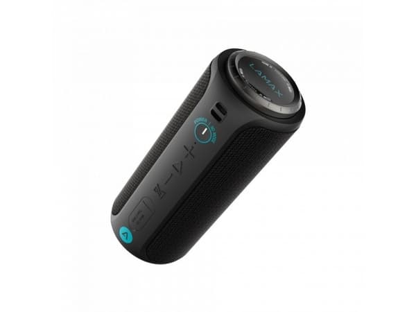 Lamax SOUNDER2, 30 W, 115 - 20000 Hz, Ledning & Trådløs, Stereo bærbar høyttaler, Svart, Blå, Cylinder Sort, Blå