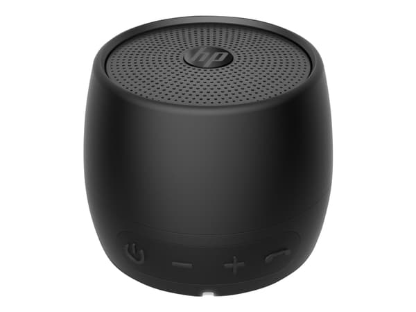 HP Bluetooth 360 -kaiutin, musta, Langallinen & langaton, Kannettava monokaiutin, Musta, Sylinteri, Painikkeet, Universaali musta