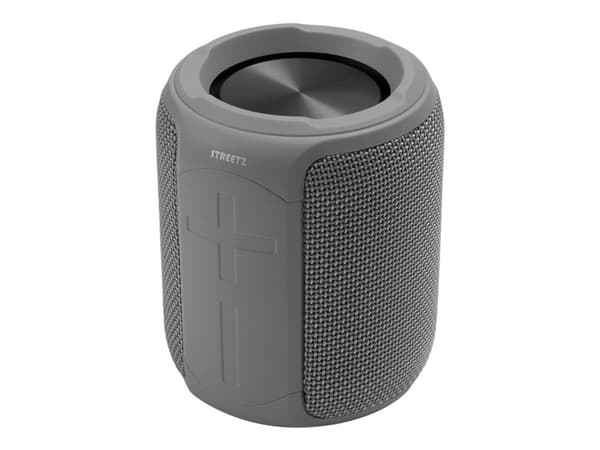 STREETZ CM766 - Høyttaler - for bærbar bruk - trådløs - Bluetooth - 10 watt - grå