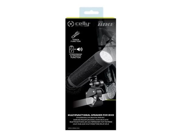 Celly SPEAKERBIKEBK - Högtalare - för bärbar användning - trådlös - Bluetooth - 5 Watt - svart