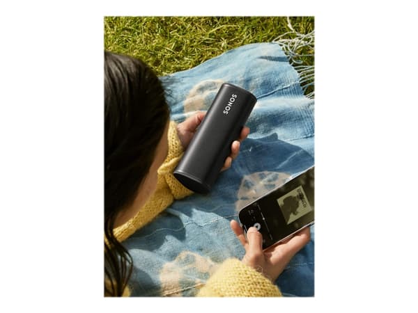 Sonos Roam - Smarthøyttaler - for bærbar bruk - IEEE 802.11b/g/n/ac, Bluetooth - Appstyrt - toveis - skyggesvart Sort