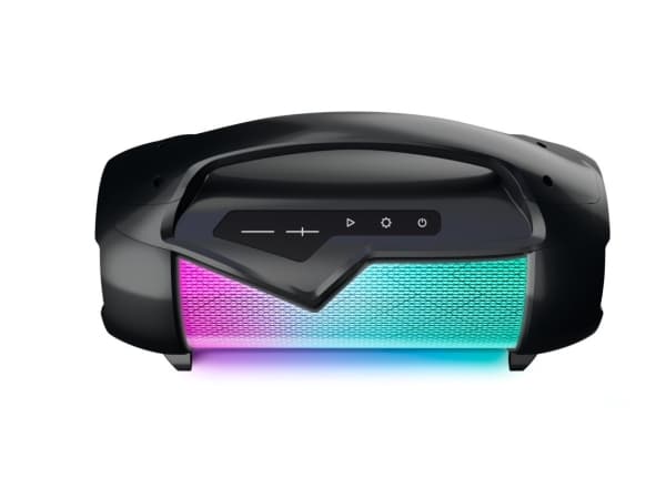Bigben Interactive PARTYBTIPLITE, 50 W, Kabel & Trådlös, USB Type-A, USB Type-C, Bärbar stereohögtalare, Svart, Cylinder