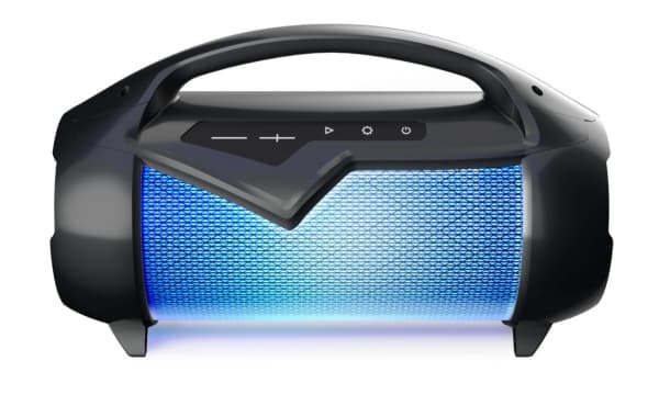 Bigben Interactive PARTYBTIPLITE, 50 W, Ledning & Trådløs, USB Type-A, USB Type-C, Stereo bærbar høyttaler, Sort, Cylinder Sort