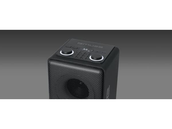 Muse M1808DJ, 150 W, Ledning & Trådløs, Svart, Rotasjon, LED, Multi