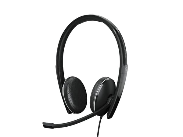 EPOS neu Telefon On Ear-headset kabelbundet Stereo Sort Noise Cancelling Lydstyrkeregulering, Indstilling af lydløs mikrofon