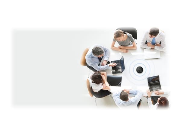 VivoLink - VoIP stasjonær høyttalende telefon - Bluetooth - trådløs - USB-C - mørk grå