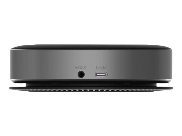 VivoLink - VoIP stasjonær høyttalende telefon - Bluetooth - trådløs - USB-C - mørk grå