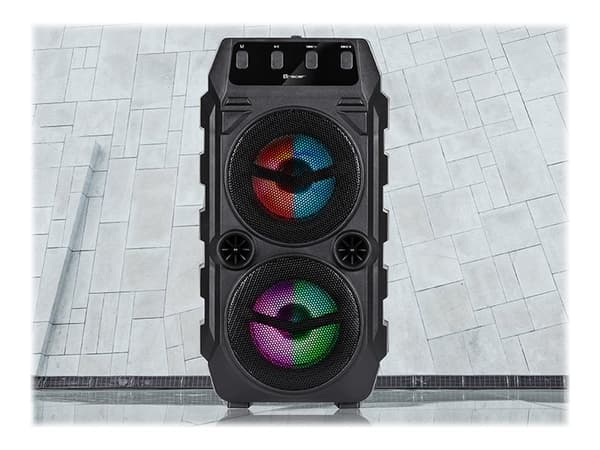 Tracer SUPERBOX - Högtalare - för bärbar användning - 2.0-kanals - trådlös - Bluetooth - 10 Watt - svart