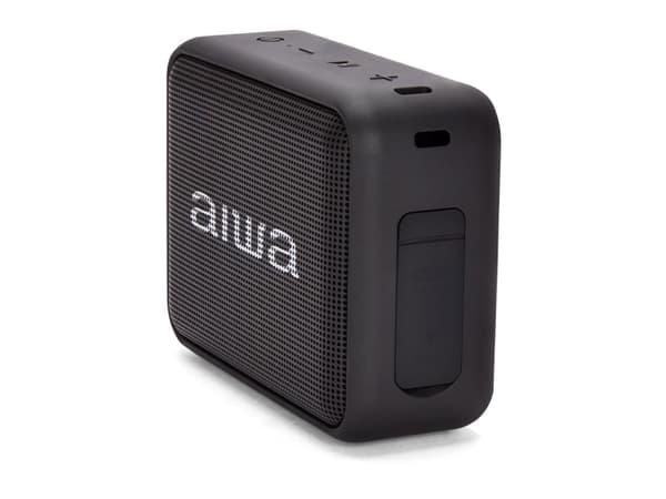 Aiwa BS-200BK, 1.0 kanaler, 6 W, Trådlös, Bärbar monohögtalare, Svart, Knappar