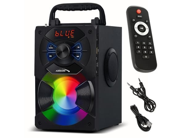 Audiocore speaker Portable bluetooth speaker Audiocore AC730 FM radio, SD/MMC card input, AUX, USB, remote control