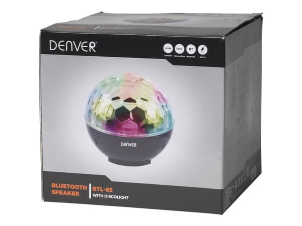 Denver BTL-65, 6 W, Langallinen & langaton, 10 m, Musta, Digitaalinen, Tabletti/Älypuhelin musta