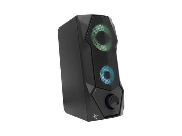 White Shark FLOW, 2.0 kanaler, Kabel, 5 W, 180 - 20000 hz, Svart