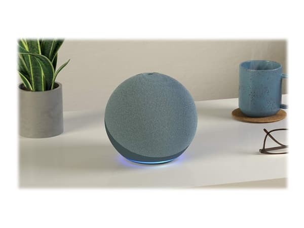 Amazon Echo (4th Gen), Amazon Alexa, Pyöreä, Sininen, Twilight Blue, Englanti, Espanja, Android, Fire OS, iOS