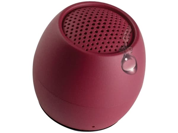 Boompods Zero Speaker, 3 cm, 3 W, Trådlös, Bärbar monohögtalare, Burgundisk, Sfärisk