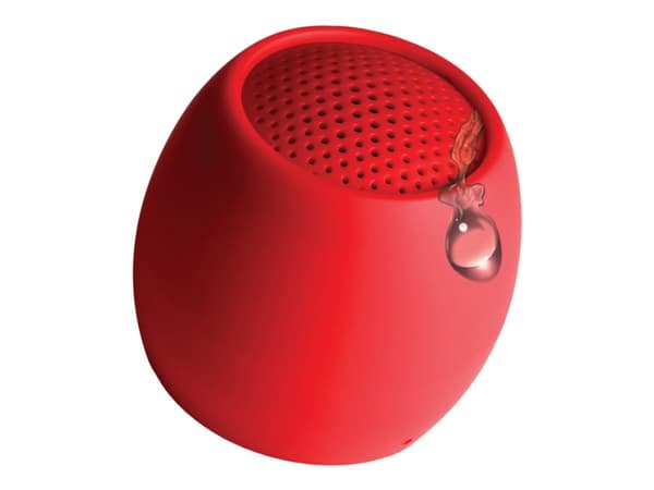 Boompods Zero Speaker, 3 cm, 3 W, Langaton, Kannettava monokaiutin, Punainen, Pyöreä Punainen