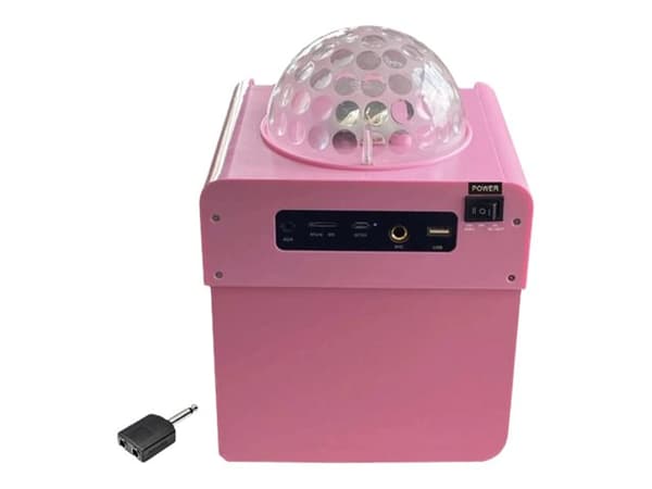 N-GEAR Disco Block 410 - Selskapshøyttaler - for bærbar bruk - trådløs - Bluetooth - toveis - rosa