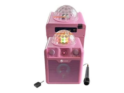 N-GEAR Disco Block 410 - Selskapshøyttaler - for bærbar bruk - trådløs - Bluetooth - toveis - rosa