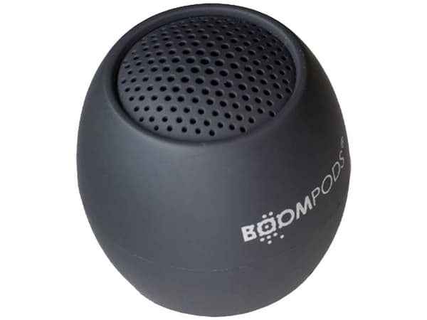 Boompods Zero Talk Bluetooth®-högtalare Amazon Alexa Direct Integrated, handsfree-funktion, stöttålig, vattentät grå