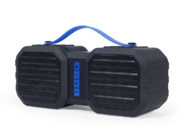 Gembird SPK-BT-19 - Högtalare - för bärbar användning - trådlös - Bluetooth - 6 Watt - svart, blå
