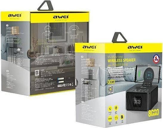 Speaker Awei AWEI Bluetooth speaker Y332 + charging induction black/black