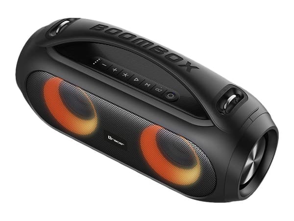 Tracer FURIO - Boombox-høyttaler - for bærbar bruk - trådløs - Bluetooth 5.1 - 40 watt Sort