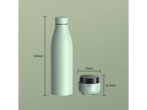 Remax trådløs Bluetooth 5.0-høyttaler med termos 500 ml blå kopp (RB-M5)