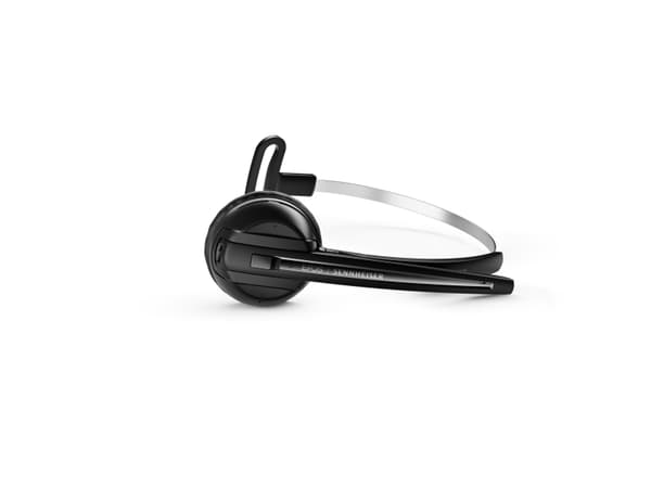 EPOS Headset Telefon On Ear-headset DECT Mono Sort Noise Cancelling Indstilling af lydløs mikrofon