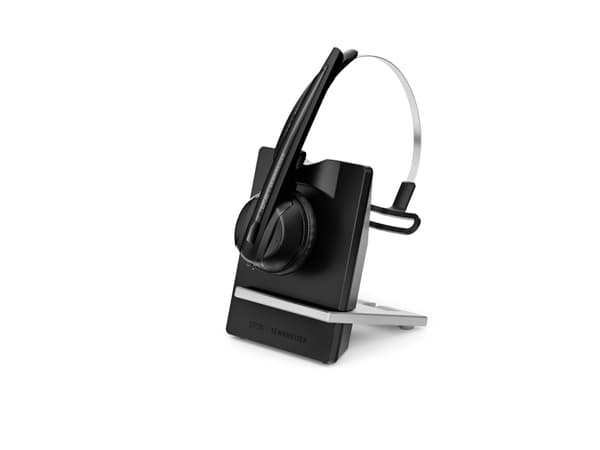 EPOS Headset Telefon On Ear-headset DECT Mono Sort Noise Cancelling Indstilling af lydløs mikrofon