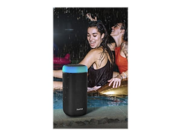 Hama "Shine 2.0" - Högtalare - för bärbar användning - trådlös - Bluetooth - svart Svart