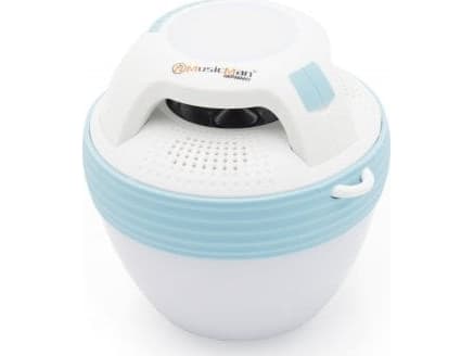 Music Man BT-X60 Bluetooth®-högtalare Handsfree-funktion, utomhus, stänkskyddad, dammtät, bärbar, vattentät Blåvitt