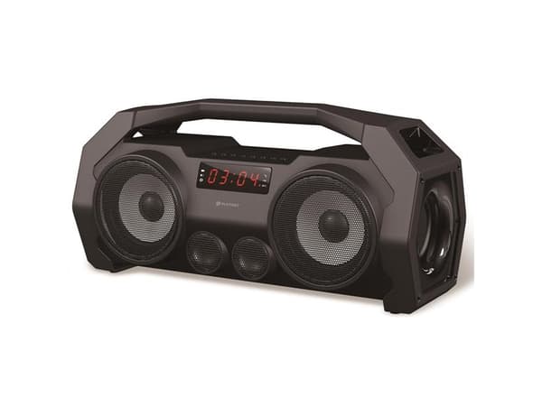 Platinet PMG76B, 14 W, 14 W, Ledning & Trådløs, 10 m, Stereo bærbar høyttaler, Sort Sort