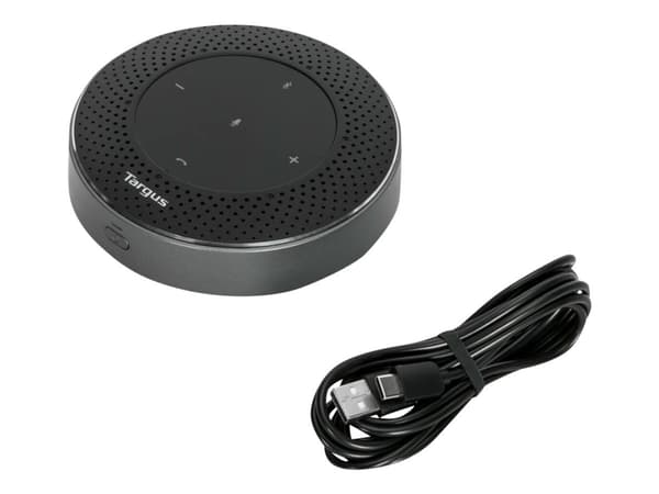 Targus - Högtalartelefon (handsfree) - Bluetooth - trådlös, kabelansluten - USB-C - svart