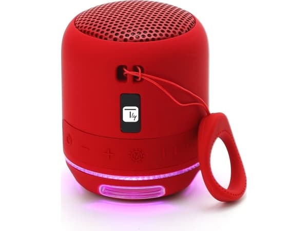 Techly ICASBL94RE, 5,2 cm, 5 W, 120 - 20000 hz, 4 O, 90 dB, Kabel & Trådlös Röd
