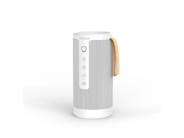 Savio BS-032 portable bluetooth wireless speaker 10W white, 1-veis, 1.0 kanaler, Ledning & Trådløs, 10 W, Hvit