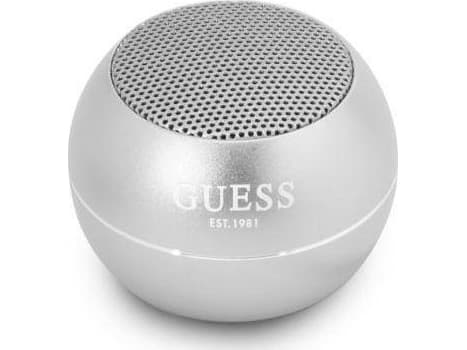Guess Mini Bluetooth Speaker 3W 4H – Głośnik Bluetooth 5.0 (srebrny)