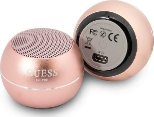 Guess Bluetooth høyttaler GUWSALGEP Høyttaler mini rosa/rosa