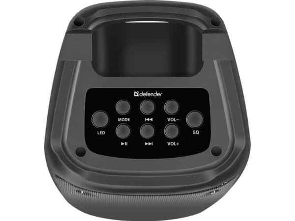 Defender bærbar høyttaler BOOMER 20 Bluetooth 20W MP3/FM/SD/USB/AUX/TWS/LED/MIC KARAOKE svart