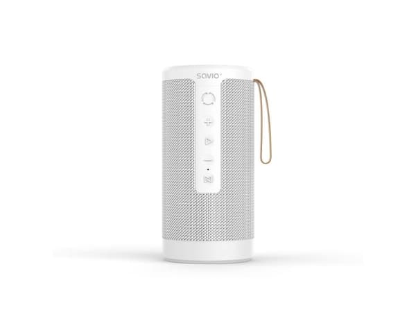 Savio BS-032 portable bluetooth wireless speaker 10W white, 1-vägs, 1.0 kanaler, Kabel & Trådlös, 10 W, Vit