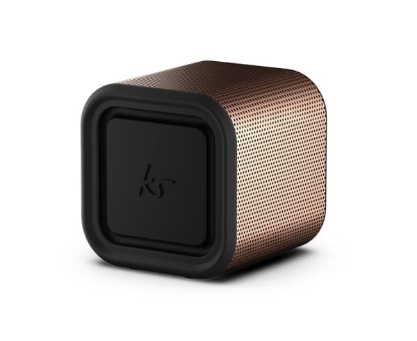 KitSound Boomcube 15, Langaton, Micro-USB, Kannettava stereokaiutin, Musta, Ruskea, Kuutio, Painikkeet