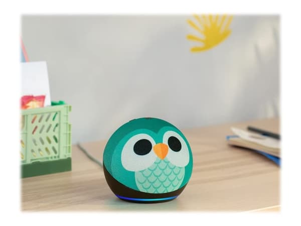 Amazon Echo Dot Kids (5.Gen), Amazon Alexa, Pyöreä, Monivärinen, Saksa, Englanti, Espanja, Ranska, Italia, Android, Fire OS, 4,4 cm