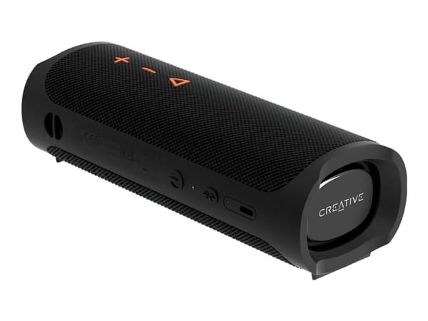 Creative MUVO Go - Högtalare - för bärbar användning - trådlös - Bluetooth - 20 Watt - midnattssvart