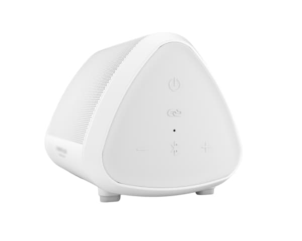 Vonmählen Air Beats Mini, Langaton, 10 m, Kannettava monokaiutin, Valkoinen, akryylinitriilibutadieenistyreeni, silikoni, ruostumaton teräs, painikke