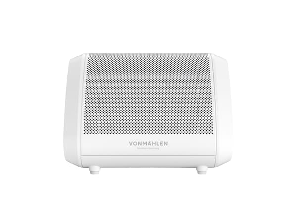 Vonmählen Air Beats Mini, Langaton, 10 m, Kannettava monokaiutin, Valkoinen, akryylinitriilibutadieenistyreeni, silikoni, ruostumaton teräs, painikke Valkoinen