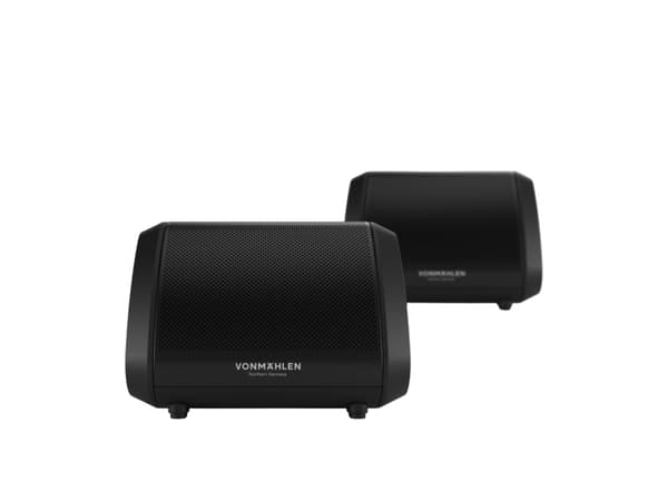 Vonmählen Air Beats Mini, Langaton, 10 m, Kannettava monokaiutin, Musta, Silikoni, akryylinitriilibutadieenistyreeni, Ruostumaton teräs, Painikkeet