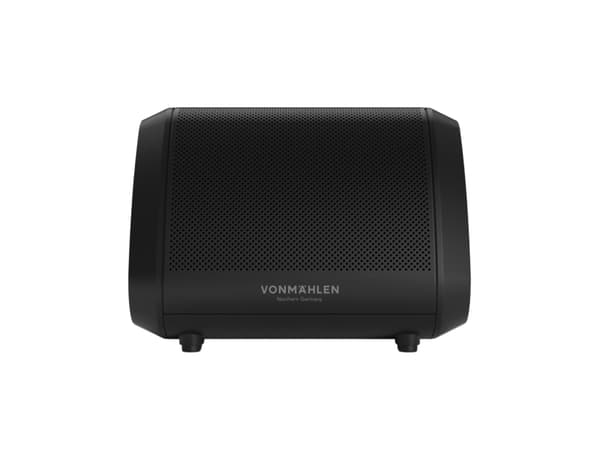 Vonmählen Air Beats Mini, Langaton, 10 m, Kannettava monokaiutin, Musta, Silikoni, akryylinitriilibutadieenistyreeni, Ruostumaton teräs, Painikkeet musta