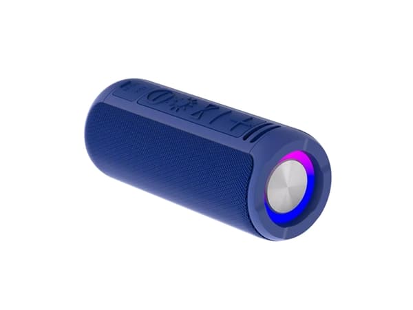 Denver BTV-213BU, 100 W, Trådlös, Bärbar monohögtalare, Blå, Silver, Cylinder, Violett