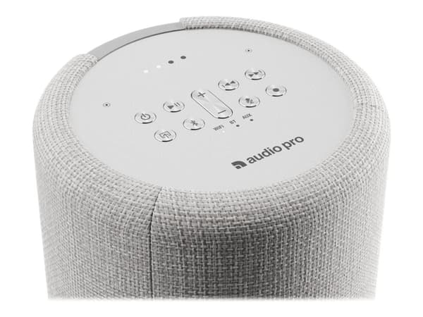 Audio Pro G10 - Smarthøyttaler - Bluetooth, IEEE 802.11b/g/n/ac - Appstyrt - toveis - lysegrå